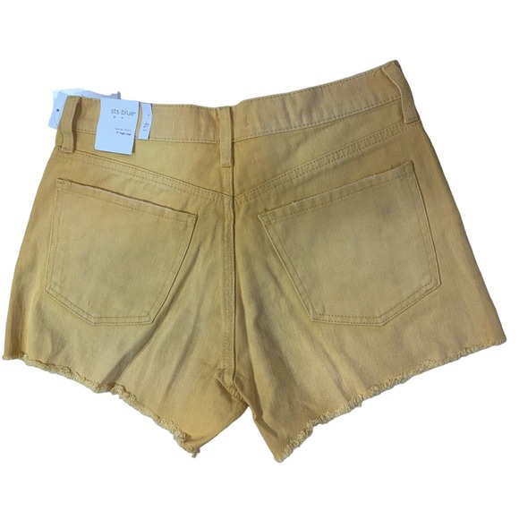 STS Blue NWT Layne High Rise Shorts Cut-Off Denim Raw Hem Marigold Size 27 - Picture 2 of 2